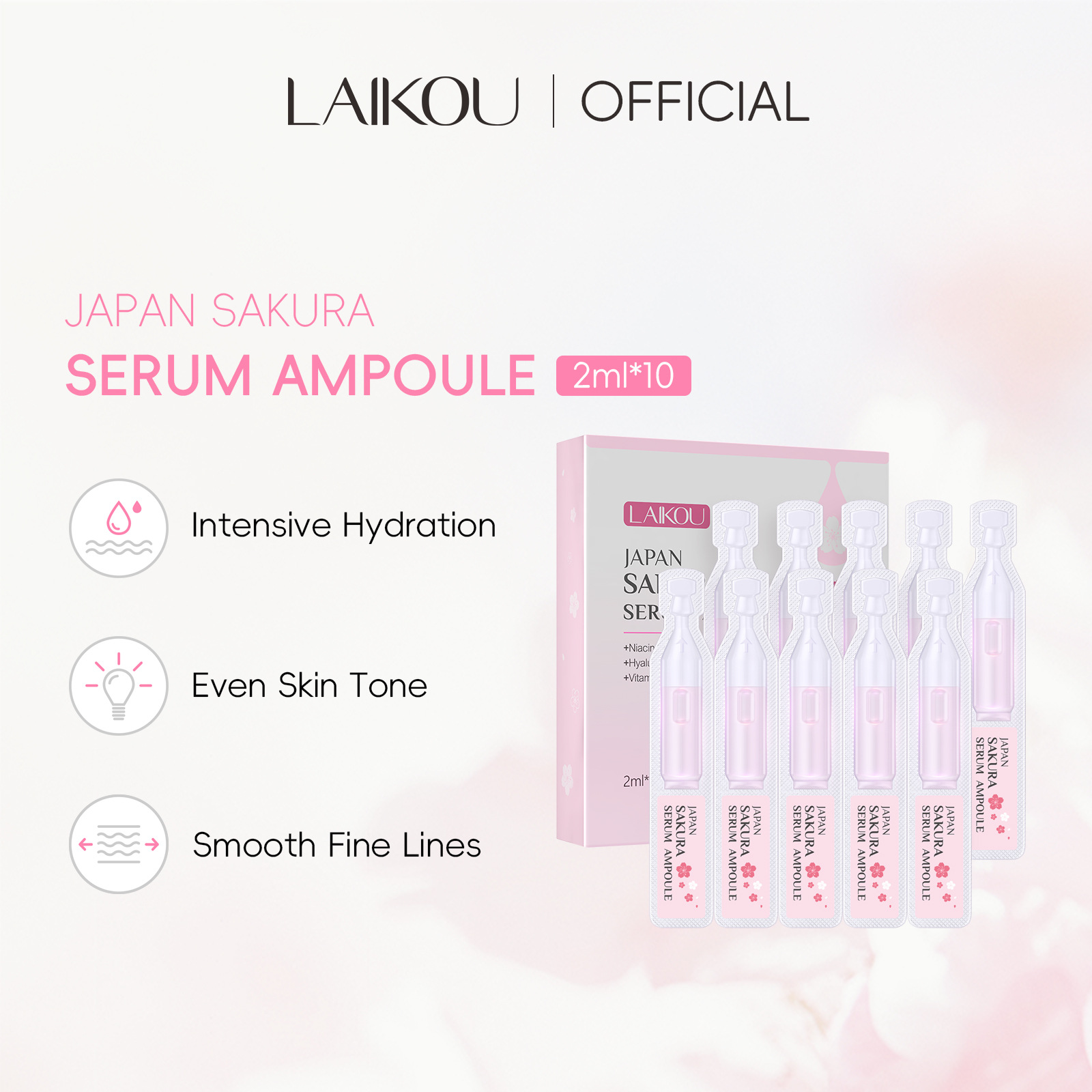 10pcs Sakura Moisturizing Face - đánh giá và giá Niacinamide Pore Shrinking Essence