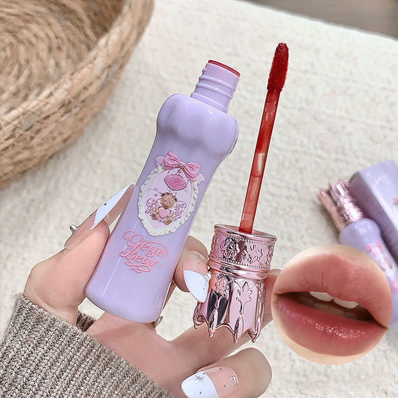 Gege Bear Velvet Matte Lip Mud - đánh giá và giá Matte Velvet Lip Tint Long Lasting