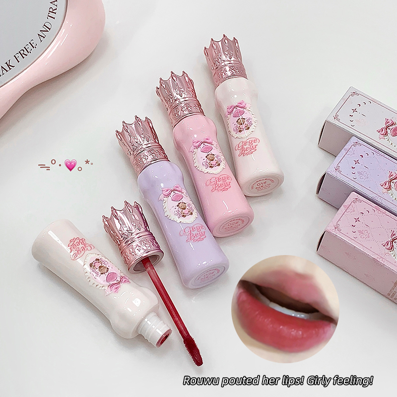 Gege Bear Velvet Matte Lip Mud - đánh giá và giá Matte Velvet Lip Tint Long Lasting